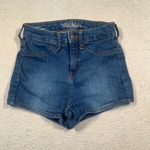 Wild‎ Fable Denim Shorts High Rise Dark Wash Casual Cute Size 00